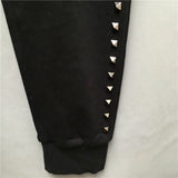 high new novelty luxury men 21 classic side metal rivets pockets comfortable cotton parkour sweat casual pants sweatpants d47 urban active pants
