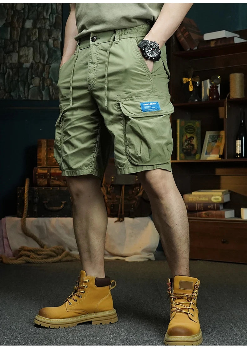 summer cargo shorts mens loose five pocket multi pocket outdoor motorcycle camouflage pants mens shorts unique cargo style 981