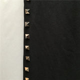 high new novelty luxury men 21 classic side metal rivets pockets comfortable cotton parkour sweat casual pants sweatpants d47 sporty tapered joggers