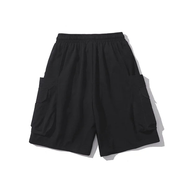 rainbowtouches 2022 men shorts vintage tidal trend casual shorts concise pants high street big pocket design loose men shorts unique shorts style 858