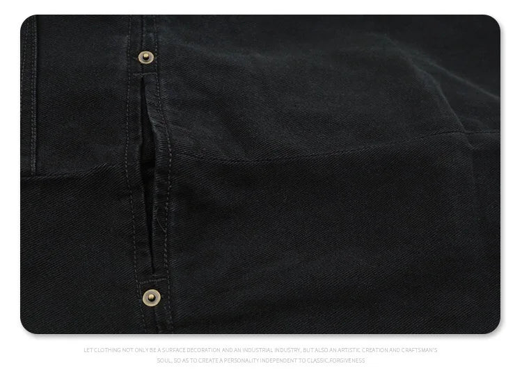 Washed and worn multi-pocket cargo jeans