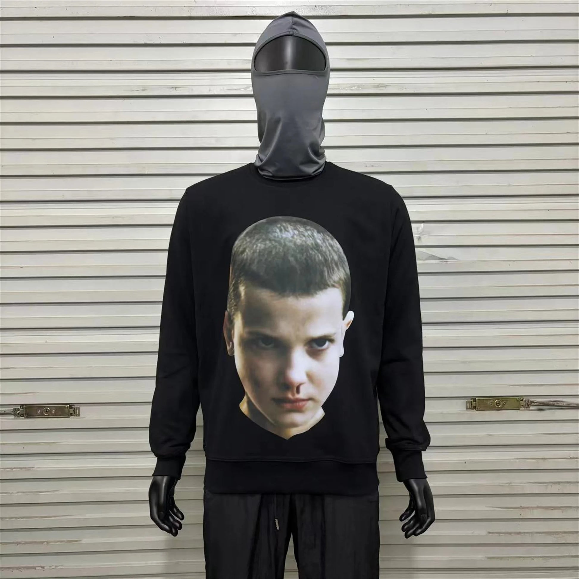 90s Y2K hoodie with graffiti and street-style design