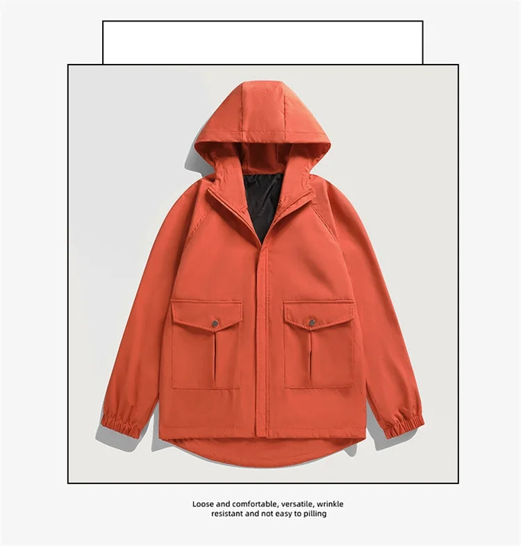 Leather Panel Streetwear Jacket Daily Fit Staple