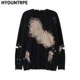 bold flame design top, high-street layer, cozy fashion fit, stylish street outfit, modern aesthetic appeal