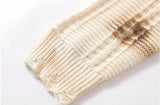 varsity flame knitwear, statement sweater, cozy knitwear for men, oversized grunge aesthetic winter top