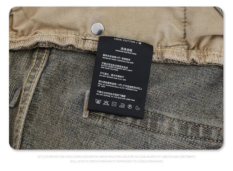 Autumn and winter new mud-dyed jeans