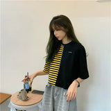 Trapwear Anime panel – Short Sleeved T Shirt Women 2024 New Summer Design White Spl