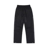 retro hip hop drawstring back zipper breathable casual trousers mens straight solid color vibe style oversized track pants unique default style 422