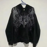 American Street Fashion Trend Loose Hoodie Men Harajuku Y2K New Hip Ho