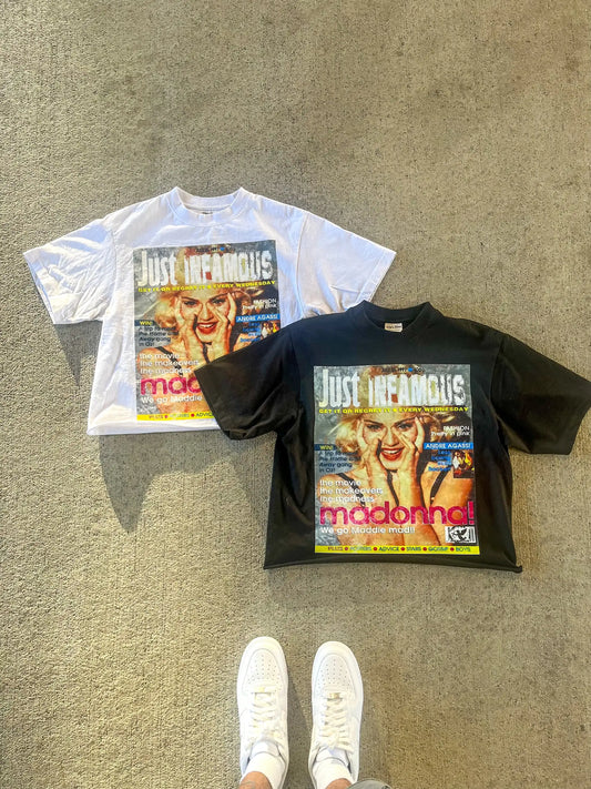 Cyberpunk Shirt – Hot Sell Madonna Graphic T Shirts Oversized Y2K Top Harajuku – Edgy Streetwear for All Genders