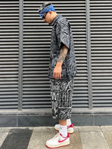 hip hop sweatpants mens pants streetwear harajuku printed drawstring capris pants fashion loose trousers casual baggy joggers streetwear sweatpants