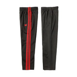sea blue casual pants men woman loose comfortable side edge weaving stripe embroidery drawstring joggers sweatpants unique joggers style 5292