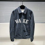 Fleece vintage high fashion graffiti quilted puffer