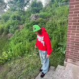 Y2k Pullover Print Pattern Long Sleeved Hoodie Hoodie Clothing Vintage Street Rap Trend Wear High Street