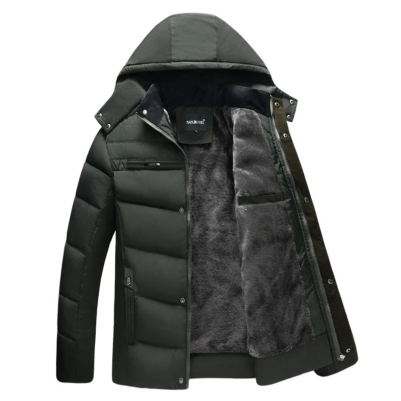 trendy coat featuring rainbowtouches parka men coats winter jacket thicken hooded waterproof outwear warm coat fathers clothing casual mens overcoat design – premium quality jacket for men