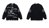 oversized flame jumper with bold print, ideal for photo-ready Y2K streetwear layering, street fashion menswear trend for seas