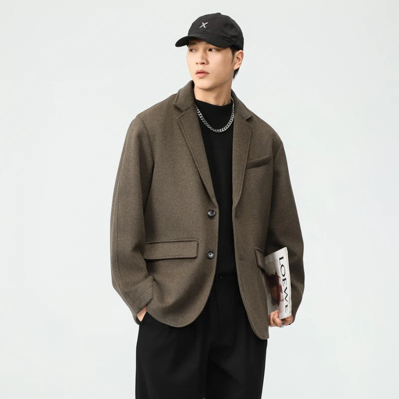 grunge winter jacket, layered citywear - comfortable cotton fit with bold prints