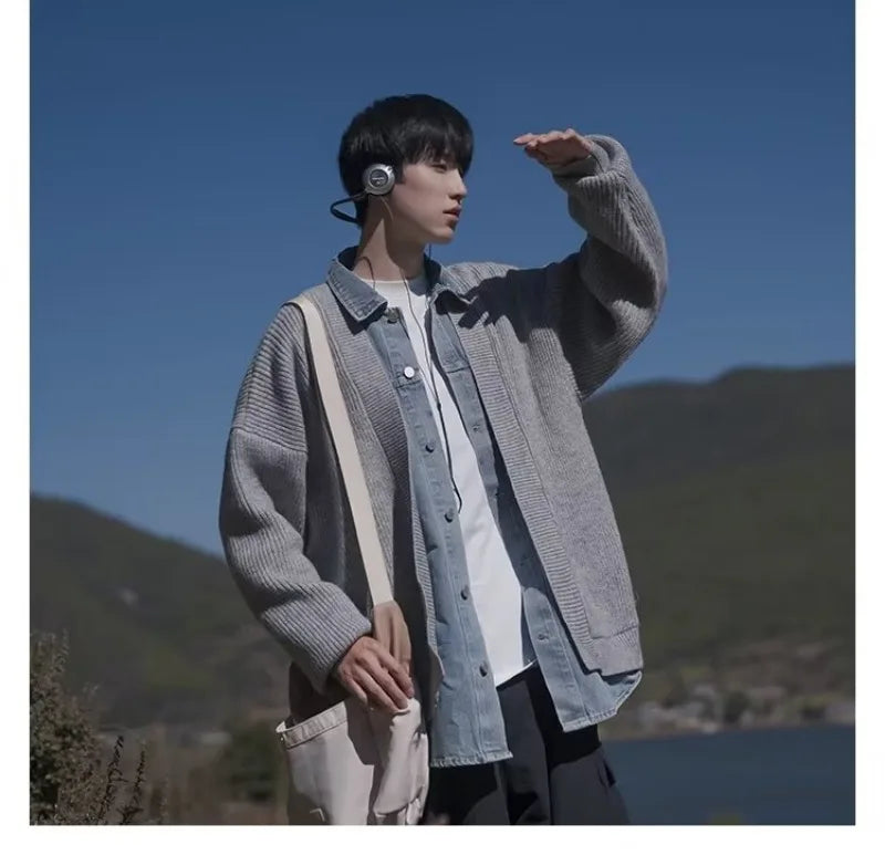 checkered varsity coat, layered streetwear look, trendy