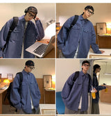 grunge street bomber, modern fit for men, oversized fit