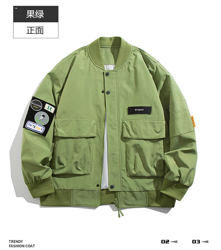 Double-Layer Urban Hoodie Jacket Modern Aesthetic