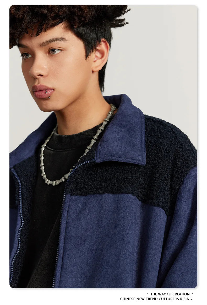 Checkered Varsity Bomber Coat Statement Piece