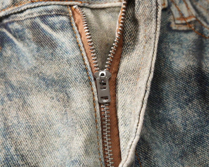 new autumn frayed patchwork baggy jeans pants for men and women straight ripped casual denim trousers oversized loose cargos unique cargo style 5526