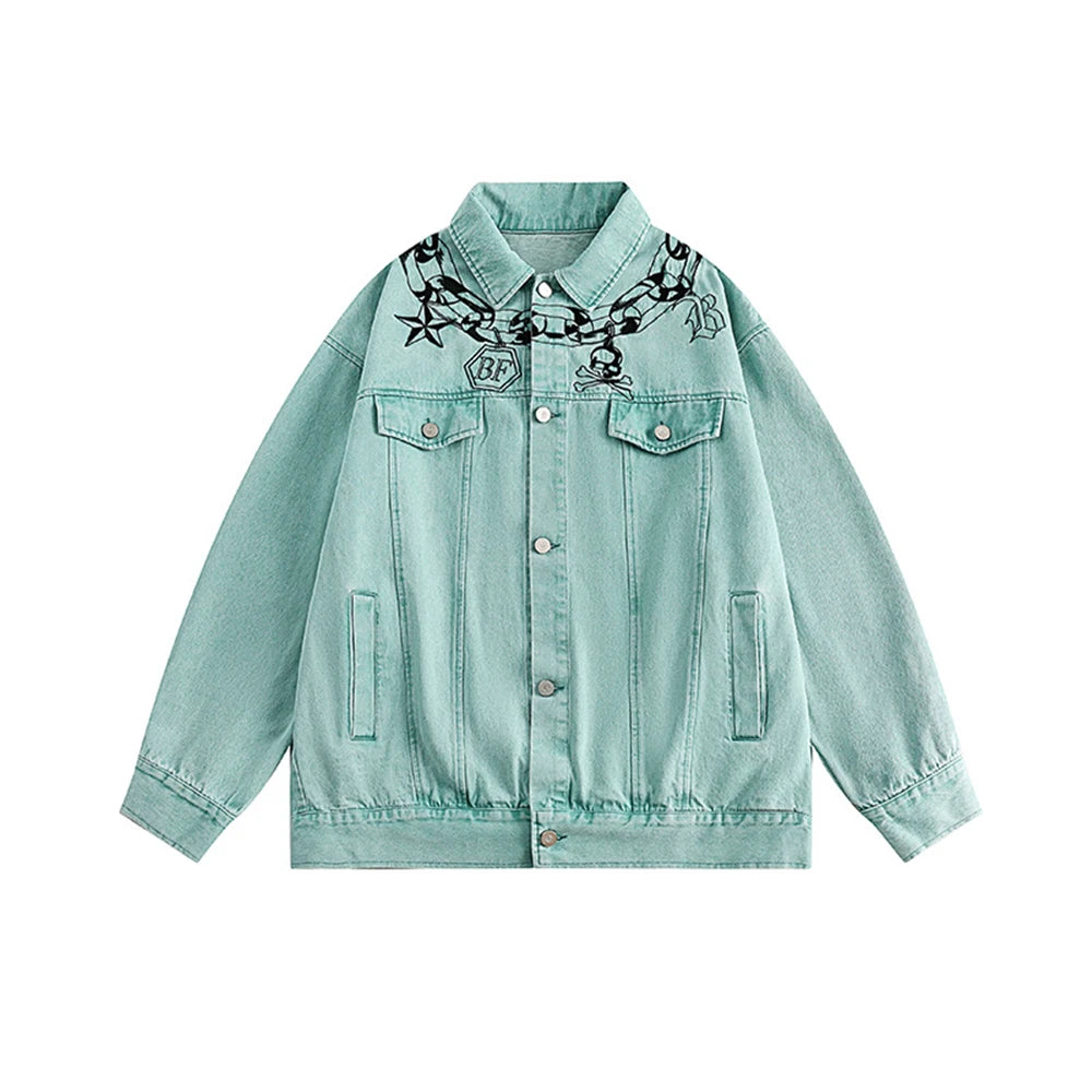 Graffiti minimalist hooded parka high fashion puffer