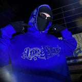 Mens Sweatshirt Star Alphabet Hooded Jacket Oversize Hoodie Full Zip H