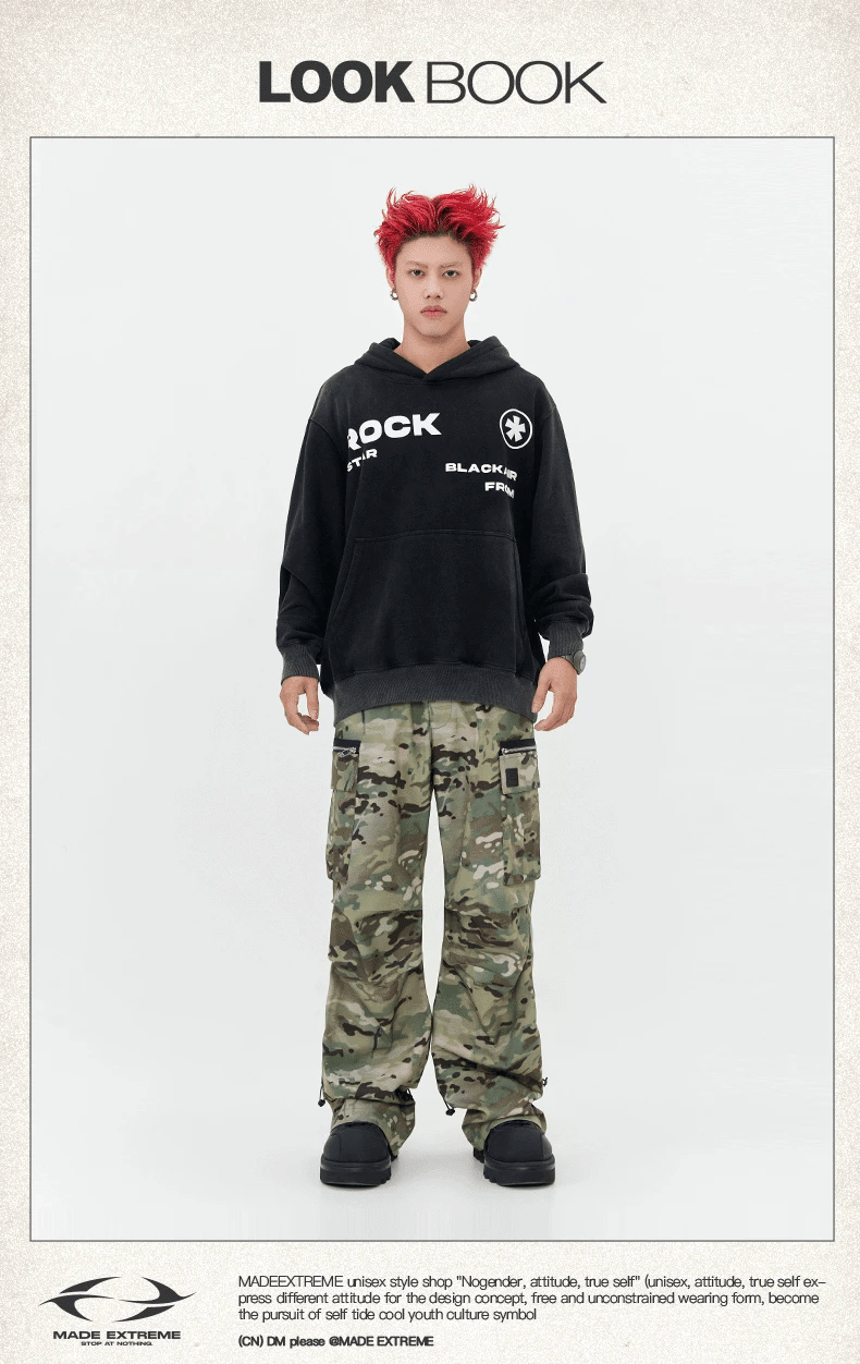 2023 Hip Hop Hoodie Streetwear Unisex Sweatshirt Letter Graphic Haraju