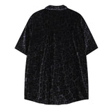 Harajuku Vintage t-shirt – Velvet Leopard Short Sleeve T Shirt Short Sets Summer Mens H