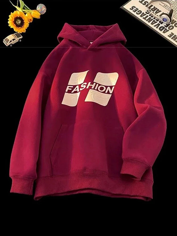 Autumn New Fashion Printed Hoody For Men Hip Hop Streetwear Fleece Pul