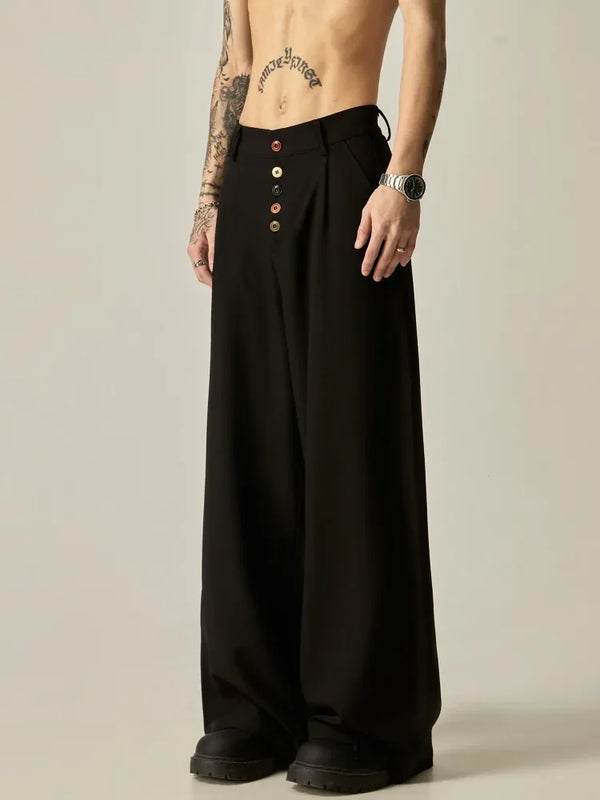 houzhou vintage baggy woman suit pants y2k harajuku japanese style classic korean fashion office ladies casual oversize trousers menswear bottoms