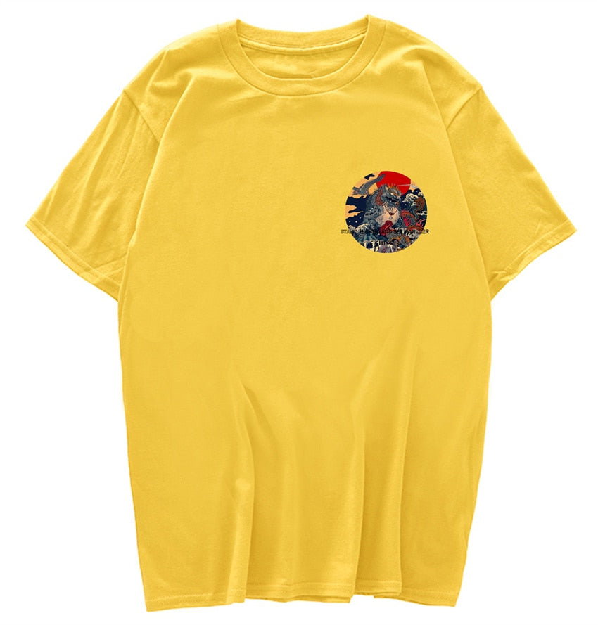 Anime‑inspired oversized t-shirt with Japanese street fashion cues, bold graphic art and clean finish, ideal for urban layering and statement street style.