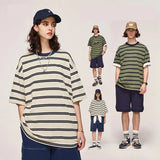 Glitchcore Anime panel – 2023 Summer New Cityboy Mens Loose Straight Cotton Short Sle