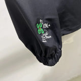 Minimalist windbreaker urban fleece quilted graffiti