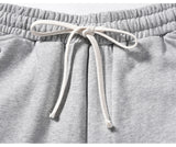 american streetwear gray flared sweatpant men double knee patch micro flare overalls harajuku casual patchwork sweat pants black unique joggers style 2963