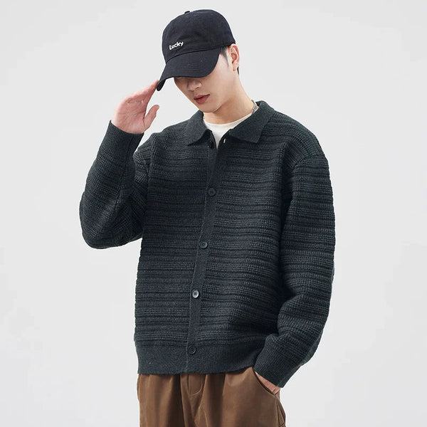 varsity graphic knit, unisex street look, trendy streetwear apparel for men and women