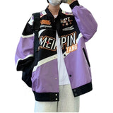 fashion racing style jacket coat mens letter embroidery loose coats unisex streetwear new casual motorcycle jackets outerwear - variant style 5272cf for streetwear fashion
