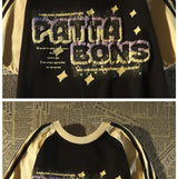 Y2k Oversized shirt – American Summer Trend Personalized Letter Print Raglan Short