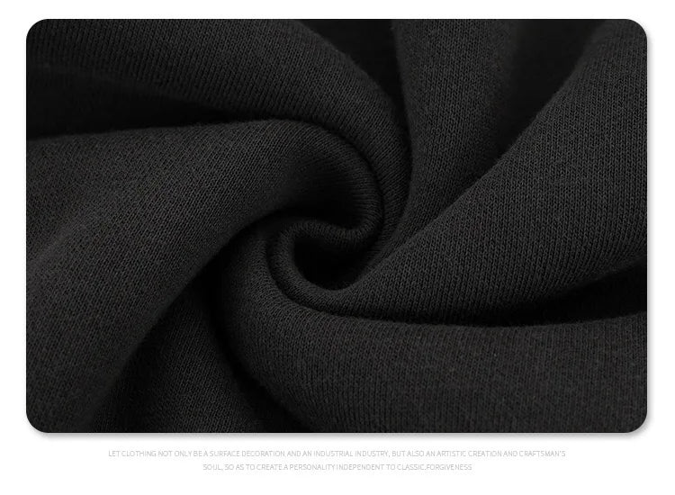 Alternative gothic hoodie with bold cryptic typography