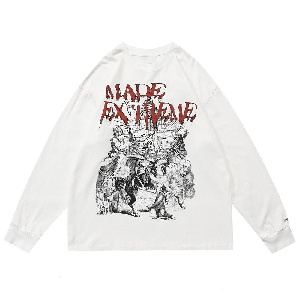 "Last One" Unisex Men Women Streetwear Graphic Sweatshirt Daulet Apparel