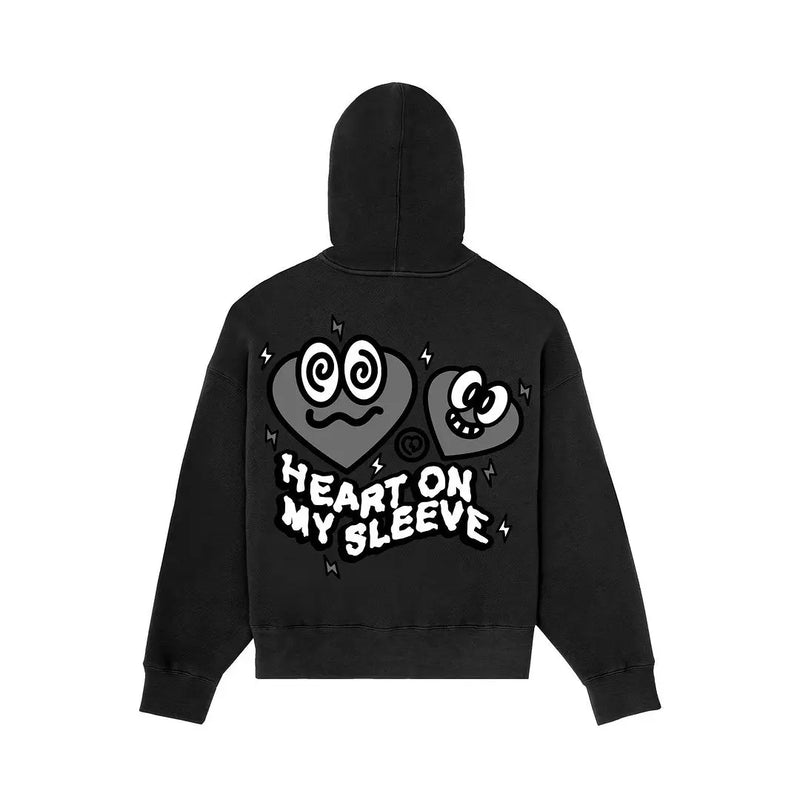 techwear flame hoodie for men with heavyweight knit, cold season layering fit, ideal for men’s fashion and seasonal streetwea