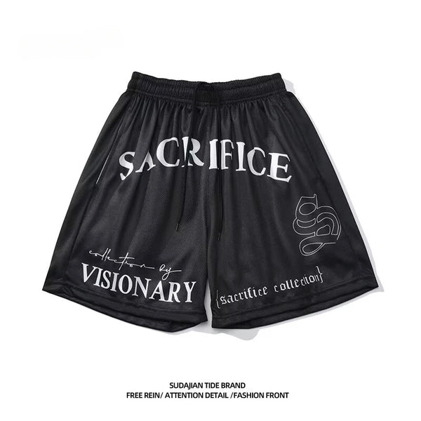 2024 mens basketball shorts sports short pants summer mesh breathable sweatpants high street shorts quick drying gym shorts sporty tapered joggers