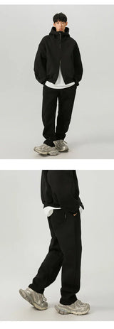 men sport sets hood coat pant streetwear loose casual hoody short sweatshirt jacket trouser women hoodie sweatpant tracksuit unique joggers style 2909