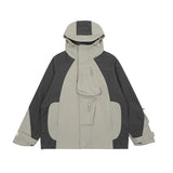 New 2023 Mens Undermycar Armor zipper Parkas Windproof hooded Jacket Tatting Multiple pockets outdoor Wear size 1 2 3 #412