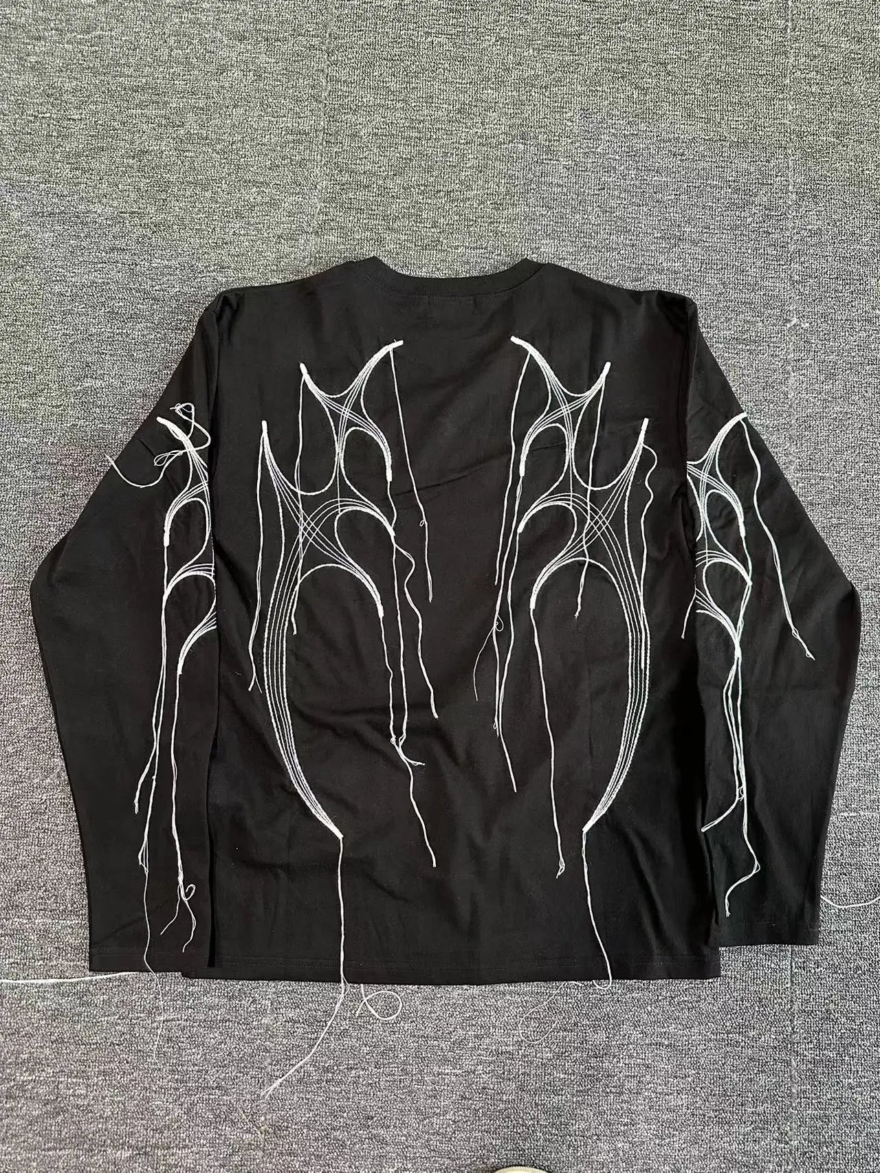 Vaporwave Fashion – New Arrival 2024 Men Thug Club Tassels T Shirts T Shirt – Edgy Streetwear for All Genders