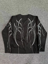 Vaporwave Fashion – New Arrival 2024 Men Thug Club Tassels T Shirts T Shirt – Edgy Streetwear for All Genders
