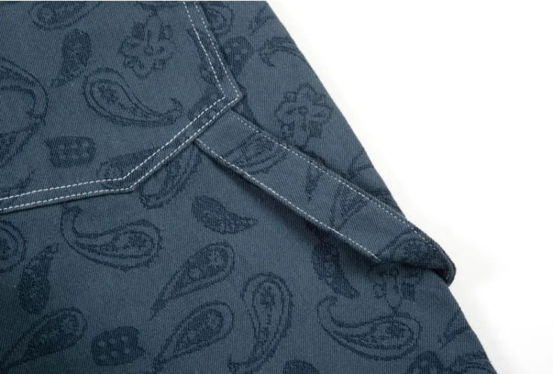 hip hop straight denim jeans pants fashion zipper paisley jeans streetwear mens new casual loose trousers jean pants joggers unique joggers style 4048