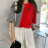 Trapwear Anime panel – Short Sleeved T Shirt Women 2024 New Summer Design White Spl