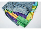 hip hop loose shorts elastic waist pants fashion patchwork half pant mens summer casual drewstring streetwear sportswear jogger unique joggers style 3423